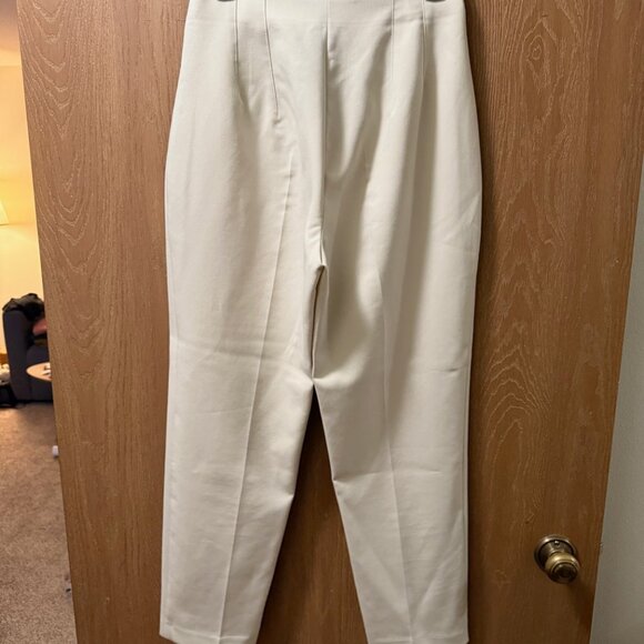 Oyster White High Waisted Zara Pants - Picture 3 of 4